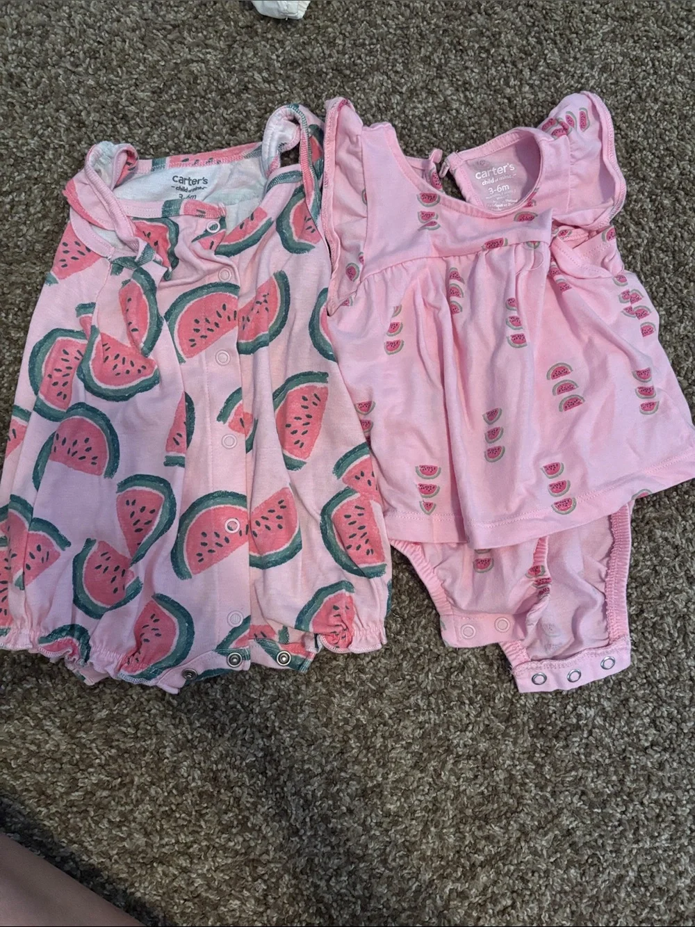 Baby Girls Mixed Romper & Dress Bundle - Pink, White, Navy Floral - Picture 4 of 11